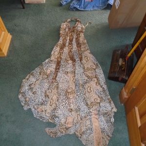 Sherry Evening gown prom dress Sequine size 8